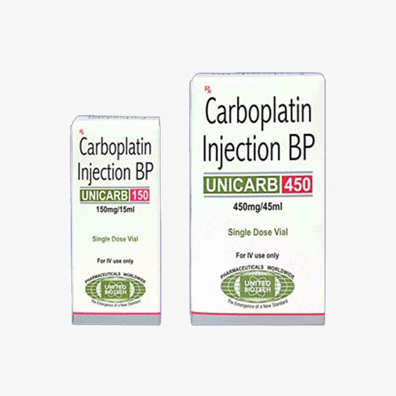 Lyophilized Carboplatin Injection 150mg & 450 mg